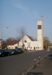 Darmstadt, Darmstadt-West, Heimstättensiedlung, Matthäuskirche, Heimstättenweg